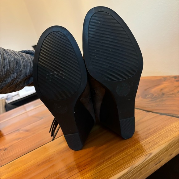 Y2K Rampage Sophie Boots Wedges Knee High Tall Sz 8 Fall Winter Womens - Picture 9 of 9